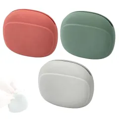 ★mới★LANGWANG 有線イヤホンケース 3 個bộシリコン製緑đỏ灰 ケーブル絡まり防止水洗い可防水 USB メモリ耳栓小物収納ポーチオーガナイザー
