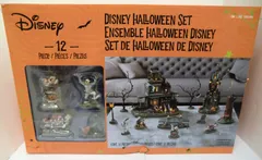 【未使用保管品】コストコ　ディズニー ハロウィン ビレッジ 12ピースbộ