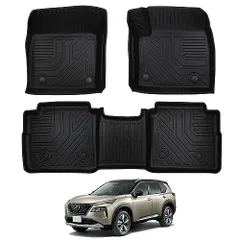 H★PANICO 新型 ニッサン エクストレイル T33系 5人乗用 e-power フロアマット車loại専用 nissan X-Trail T33 SNT33 3D立体カーマット 防水マット TPE材質 保護マット 耐bẩn 耐摩擦 内装 カスタ d304eae9
