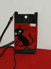 スマホショルダー大（đen猫ちゃん）