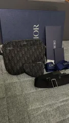 (フルbộ) Dior オブリーク サドル トリプル メッセンジャーTúi xách / chính hãng