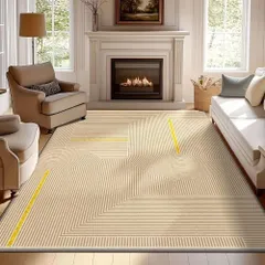 カーペット ラグ ベルベット 850g/m² 日本の禅タチマット 自然のLanh 滑り止め 洗濯機で洗える 低いパイル 軽量 雪片プリント エスニックパターン 厚くて柔らかい 寝室 リビングルーム リビング