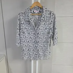 ジーン 花柄 レイ Áo sơ mi
