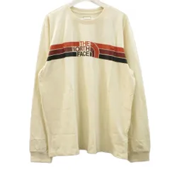 ザノースフェイス THE NORTH FACE L/S LOGO PLAY TEE ロゴ プレイ Áo thun tay dài XL アイボリー系 Áo