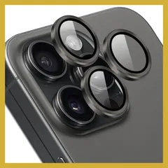 【3枚bộ】 対応 iPhone 15 Pro/iPhone 15 Pro Max カメラフィルム 保護カバー (3枚) アルミ合金製＋AR高透過率強化ガラス レンズ全面保護 対応 アイフォン15プロ / アイフォン15プロマックス レンズフィルム đen縁取り