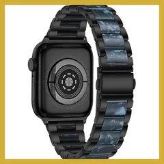 アップルウォッチバンド Apple Watch バンドコンパチブル 38mm 40mm 41mm 樹脂+合金ステンレスストラップバンド バースデー ギフト あっぷるうおっちバンド 防水 namウォッチ、nữウォッチ，チバンド ベルト 腕時計バンド 交換ベ