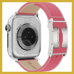 thời trangでdễ thươngバンドはApple Watch 38mm/40mm/41mm/42mm/44mm/45mm/49mmに対応 H型マグネットバックルで男女兼用 高級レザーバンド iWatch SE Series 10/9/8/7/6/5/4/3/2/1 Ultr