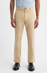 フューゴ nam Quần/váy phong cách thường ngàyQuần スリムフィットール Cotton HUGO David Slim Fit Stretch Cotton Pants Regular Tall MEDIUM B