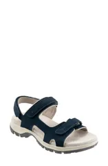 ソフトウォーク nữ Giày ヒール サンダル SoftWalk Olani Slingback Sandal Women NAVY SUEDE Xanh navy