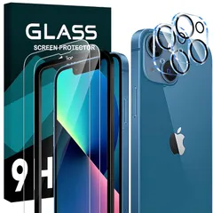 対応 iphone 13 mini ガラスフイルム 5.4インチ 【2+2 枚bộ-国産旭硝子】 iPhone13 mini ガラスフィルム 2枚 + レンズ保護フィルム 2枚 ガイド枠付き アイフォン13 ミニ 液晶 保護フィルム 強化ガラス 【 硬度9H