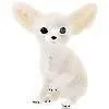 動物置物 キツネ置物 ミニチュアガーデン Trắngプラスチックフォトプロップ 1パック