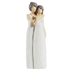 母と娘の置物、母と娘が抱き合う置物、母と娘へのギフト、寝室のインテリア