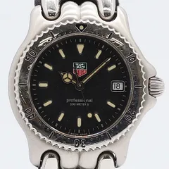 良品 稼働 タグホイヤー WG1214 プロフェッショナル200ｍ Đen文字盤 QZ デイト nam腕時計 0663300 9GTT TAM ABC31239