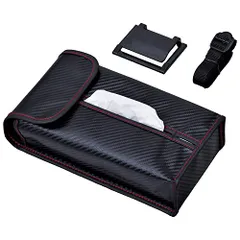 セイワ(SEIWA) 車内用品 4WAY ティッシュカバー カーボン柄 Đen W846as