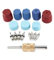 ★mới★gohantee タイヤ修理ツールbộ A/C R12 R134a 充電ポートサービスキャップ バルブキャップ eb2d233a