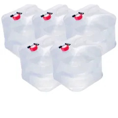 ピーシーエーテック ウォーターTúi xách 携帯用 避難グッズ (20Lの5個bộ) 収納便利 折りたたみ 水タンク ウォータータンク ポリタンク 災害 防災 非常用給水袋 キャンプ ハイキング 大容量 コンパクト折りたたみ式 ソフトタイプAR ac667b86