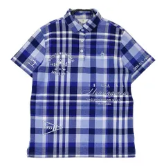 Kích cỡ：L MUNSING WEAR マンシングウェア  tay ngắnポロÁo sơ mi チェック柄 Xanh navy系 [240101779892] ゴルフウェア nữ ストスト