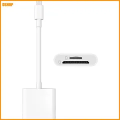 miễn phí vận chuyển★TOMPOL 【2024MFi正規認証品】iPhone SDカードリーダー 2in1 SD/TF変換アダプタ 高速双方向