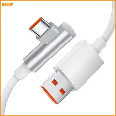miễn phí vận chuyển★USB Type-C ケーブル 6A 120w Xiaomi専用 USBC ケーブル 急速充電 1.8m L字型 対応x