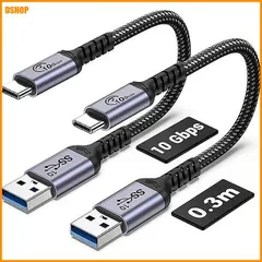 miễn phí vận chuyển★30cmアンドロイドAuto USB Cケーブル10Gbps 2本,SUMPK USB C 3.1 Gen 2ケーブル