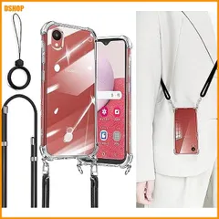 miễn phí vận chuyển★Ausrann Galaxy A23 5G ケース SC-56C SCG18 カバー ショルダー ストラップ2枚付き 紐
