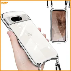miễn phí vận chuyển★Google Pixel 8a 用 ケース ショルダー Pixel8a 用 ストラップ 韓国 スマホケース（シルバー）