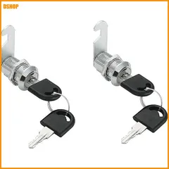 miễn phí vận chuyển★シリンダー錠 カムロック 20mm 2個bộ 個別キー仕様 合金製 各錠に鍵2本付 郵便ポスト・ロッカー・引き出し交換