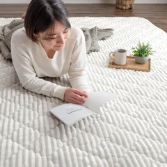 カーペット ホット 厚手 対応 滑り止め 洗える ラグマット 61300052 キルト フランネル 190×240cm (86441) 3畳 ラグ タンスのゲン