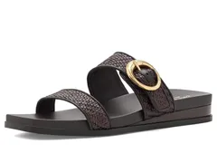 コールハーン nữ Giày サンダル Cole Haan Oaklynn Double Band Footbed Sandals Dark Brown Raffia Nâu