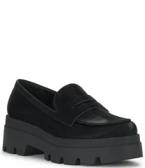 ジェシカシンプソン nữ Giày パンプス プラットフォーム Áo thun ローファー Jessica Simpson Ullinia Sateen Platform Loafers Black