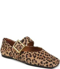 フランコサルト nữ Giày パンプス プリント スエード Franco Sartoakes Leopard Print Suede Square Toe Mary Jane Ballet F