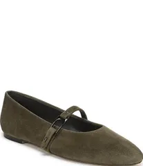 フランコサルト nữ Giày パンプスエード Sarto by Franco Sarto Rubina Suede Pointed Toe Mary Jane Ballet Flats Gre