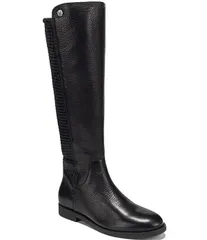 バイオニック nữ Giày ブーツ・レインブーツ キルティング トール レザー Vionic Reagan Leather Quiltedetail Tall Boots Black Đen