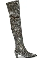 カートジェイガーロンドン nữ Giày ブーツ・レインブーツ ベルベット ヒール Kurt Geiger London Bloomsbury Velvet Leopard Block Heel