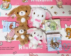 (まとめ売り) Sanrio サンリオ 古典 シュガーバニーズ ぬいぐるみ 25年度 シュガーバニーズ マスコット ぬいぐるみ キーホルダー 四つ葉のクローバー シロ キーホルダー トレーディングカード トレカ クロ ストラップ キーホルダー