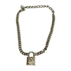 Christian Dior クリスチャンディオール ヴィンテージ ロゴ パドロック ブレスレット シルバーMàu sắc nữ中古 古着 USED 良品