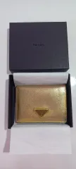 chính hãng PRADA プラダ GOLD サフィアーノ 二つ折り財布 ボックス 含む