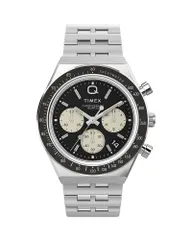 タイメックス nữ アクセサリー 腕時計 Q Timex Chronograph 40mm Silver シルバー