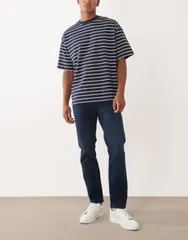 ジャック アンド ジョーンズ nam Quần/váy デニムQuần レギュラーフィット ジーンズ Jack Jones Clark regular fit jeans in dark Blue Xanh dương