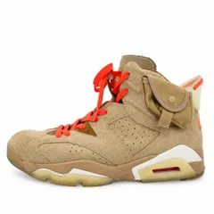 NIKE Nike DH0690-200 x Travis Scott トラヴィススコット Air Jordan 6 AJ6 エアジョーダン スエード ハイカット Giày thể thao Be系 27.5cm【中古】