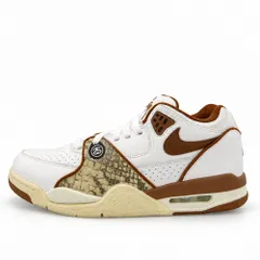 STUSSY ステューシー NIKE Nike FD6475-100 × Nike Air Flight 89 Low SP Nike エアフライト89 ロー SP Giày thể thao Trắng系 Nâu系 26.5cm【新古品】【未使用】【中古】