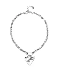 ウノデ 50 nữ アクセサリー ネックレス・チョーカー・ペンダントトップ レース UNOde50 Necklace with Chunky Chain and Heart Detail Pla