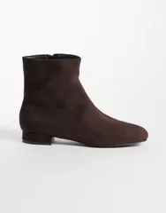 セクウェル nữ Giày ブーツ・レインブーツ スエード アンクル SEQWL Elma faux suede ankle boots BROWN MICRO Nâu
