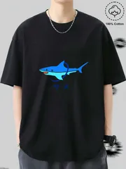 mới miễn phí vận chuyển サメイラスト T Áo sơ mi サメ好き 海 海洋生物 グラフィック ストリート レトロ風 phong cách thường ngày