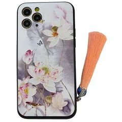 【mới】 KOLO【蝶と蓮】iPhone対応 11 Pro Max スマホケース ハス はす 蓮華 ロータス カバー(trắng) iPhone11 Pro Max