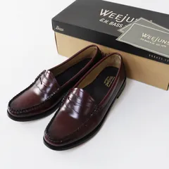 G.H.BASS ジーエイチバス WEEjUNS PENNY LOAFER BA41010 コインローファー 5.5/23cm ワイン レザー┃ペニーローファー【2400015179643】