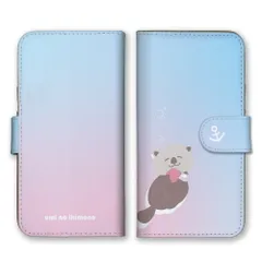 かんたんスマホ5 ケース 手帳型 簡単スマホ5 スマホケース 携帯ケース 韓国 メンダコ ペンギン チンアナゴ マンボウ クリオネ ラッコ dễ thương かわいい パステル 水色 スマホカバー Màu sắc04