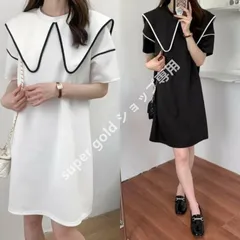 nữ Áo thun 日本風 xuân hè 切り替え dáng rộng thoải mái 細見え クルーネック tay ngắn ミモレ丈