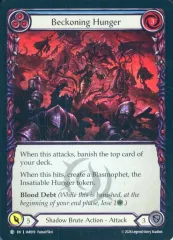 【中古】Flesh and Blood IAR019[C]：(Rainbow Foil)Beckoning Hunger (3)