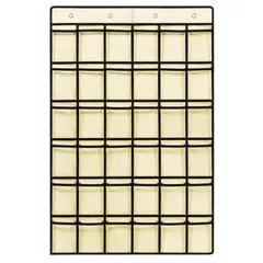 ウォールTúi 36Túi 壁掛け 壁面 収納 透明 お薬カレンダー ぬいぐるみ アクセサリー フック付き クローゼット 吊り下げ 小物 コレクション 介護 (Be) [Be]